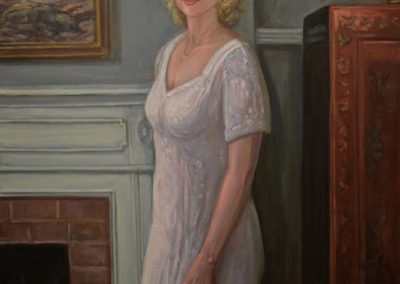 Figures & Portraits 43 - Portrait of Jeannette Hektoen, oil on linen, 48x60