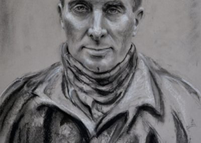 Figures & Portraits 49 - Charcoal Portrait of Larry Shepps, 11x14